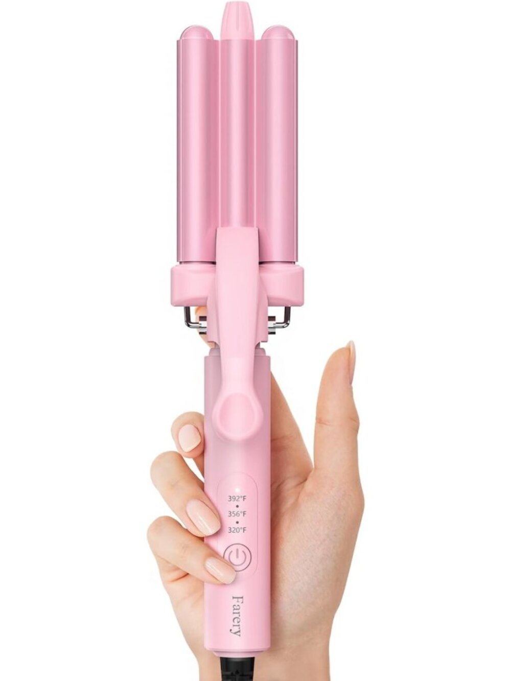 Mini 3 Barrel Curling Iron - 1/2 Inch Hair Waver for Effortless Waves & Curls
